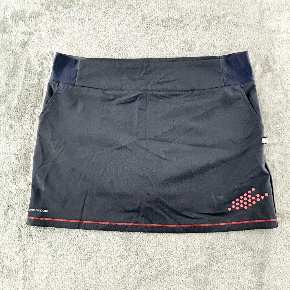 Ping Tee Off Golf Skort Womens XL Gray Sensor Cool‎ Stretch Pull On 16.5" Length